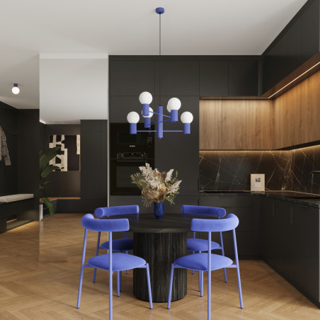 Lampa wisząca Sollux Halo 6-punktowa | Nowoczesny design