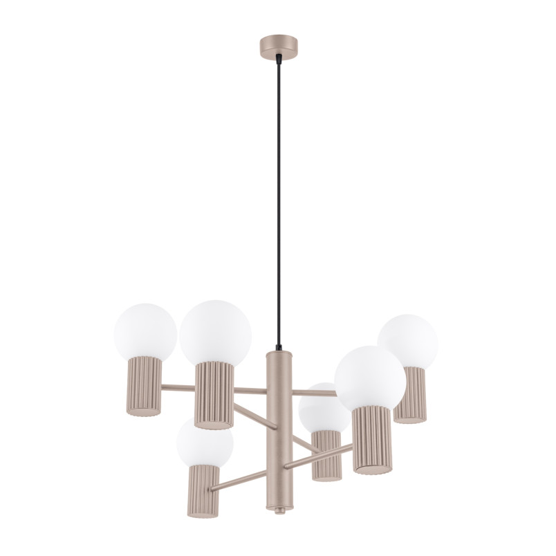 Lampa wisząca Sollux Halo 6 punktowa - Nowoczesny design