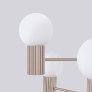 Lampa wisząca Sollux Halo 6 punktowa - Nowoczesny design