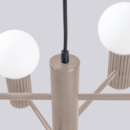 Lampa wisząca Sollux Halo 6 punktowa - Nowoczesny design