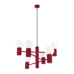 Lampa wisząca 6 punktów Sollux Halo - nowoczesny design