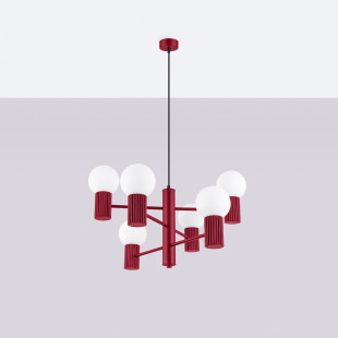 Lampa wisząca 6 punktów Sollux Halo - nowoczesny design