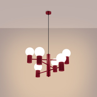 Lampa wisząca 6 punktów Sollux Halo - nowoczesny design