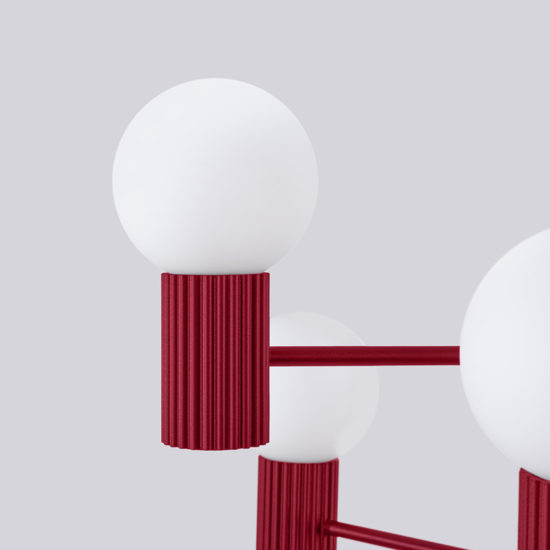 Lampa wisząca 6 punktów Sollux Halo - nowoczesny design