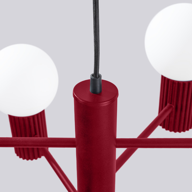Lampa wisząca 6 punktów Sollux Halo - nowoczesny design
