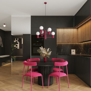 Lampa wisząca 6 punktów Sollux Halo - nowoczesny design