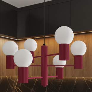 Lampa wisząca 6 punktów Sollux Halo - nowoczesny design