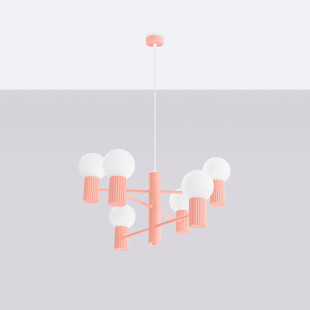 Lampa wisząca Sollux Halo 6-punktowa - Nowoczesny design