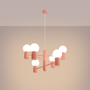 Lampa wisząca Sollux Halo 6-punktowa - Nowoczesny design