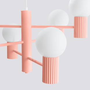 Lampa wisząca Sollux Halo 6-punktowa - Nowoczesny design
