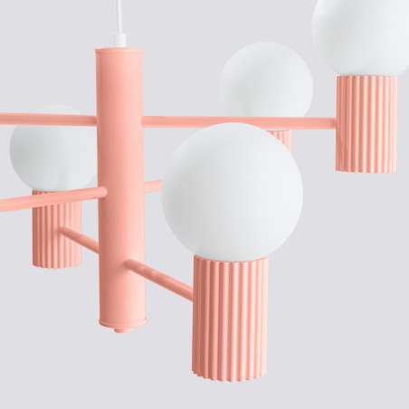 Lampa wisząca Sollux Halo 6-punktowa - Nowoczesny design