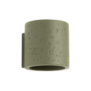Kinkiet betonowy zielony Orbis 10cm Sollux - Loft i Industrial