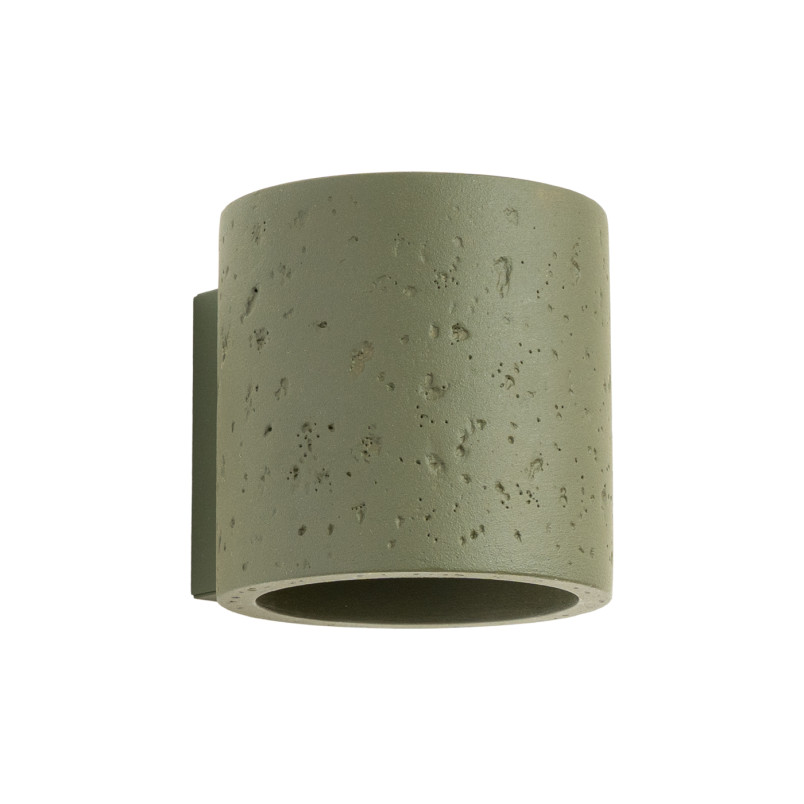 Kinkiet betonowy zielony Orbis 10cm Sollux - Loft i Industrial