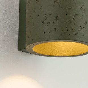 Kinkiet betonowy zielony Orbis 10cm Sollux - Loft i Industrial