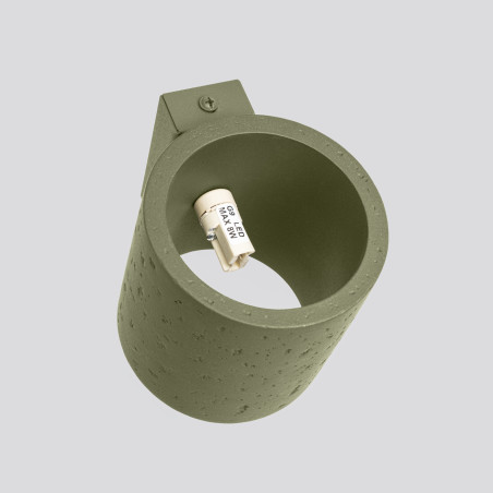 Kinkiet betonowy zielony Orbis 10cm Sollux - Loft i Industrial