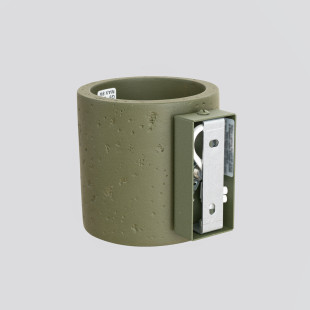 Kinkiet betonowy zielony Orbis 10cm Sollux - Loft i Industrial
