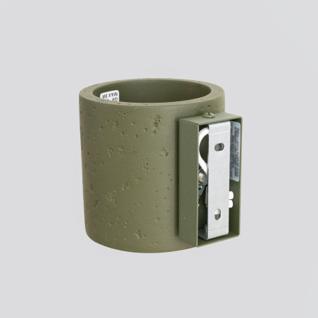 Kinkiet betonowy zielony Orbis 10cm Sollux - Loft i Industrial