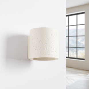 Kinkiet betonowy Sollux Orbis beżowy | Loft, industrial