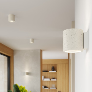 Kinkiet betonowy Sollux Orbis beżowy | Loft, industrial