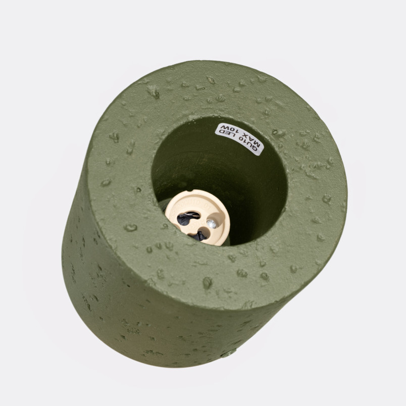 Lampa Betonowa Zielona Orbis 10cm Sollux | Loftowa