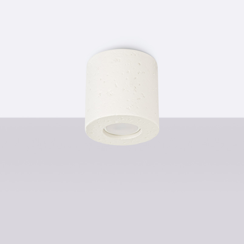 Lampa Betonowa Sollux Orbis 10cm Beżowa | Loftowa