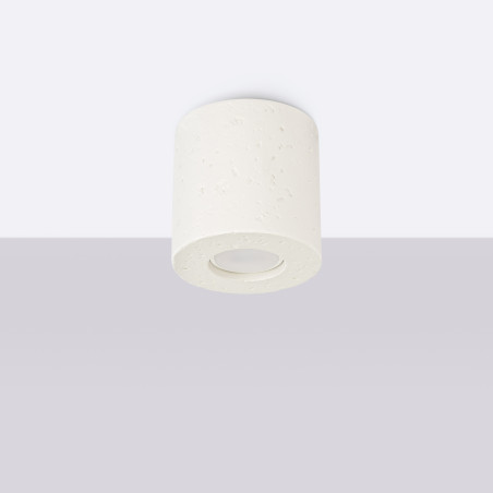 Lampa Betonowa Sollux Orbis 10cm Beżowa | Loftowa