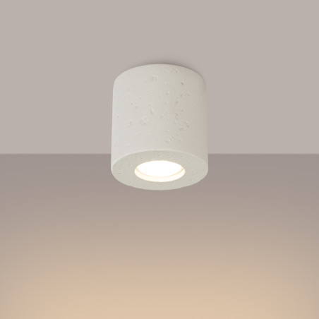 Lampa Betonowa Sollux Orbis 10cm Beżowa | Loftowa