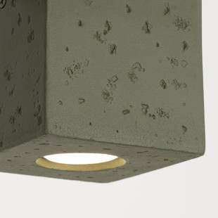 Lampa Betonowa Sollux Quad Zielona - Loft Industrialny