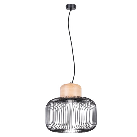 Lampa wisząca Gabbia czarna Sollux - Loftowa elegancja