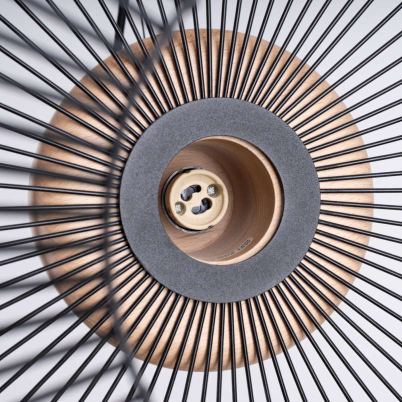Lampa wisząca Gabbia czarna Sollux - Loftowa elegancja