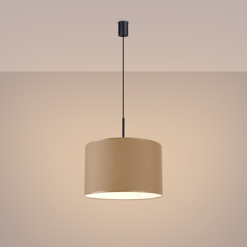 Lampa wisząca Sollux Nevia taupe | Oświetlenie do salonu