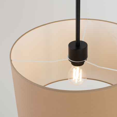 Lampa wisząca Sollux Nevia taupe | Oświetlenie do salonu