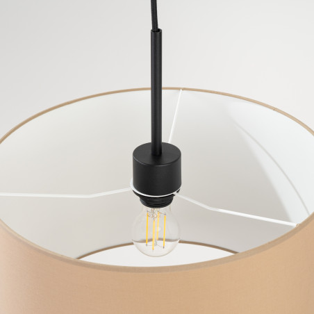 Lampa wisząca Sollux Nevia taupe | Oświetlenie do salonu