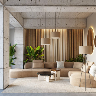 Lampa wisząca Sollux Nevia taupe | Oświetlenie do salonu