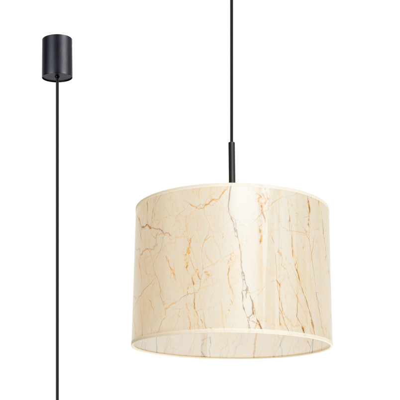 Lampa wisząca Sollux Nevia 40cm - Marmur, Nowoczesny Design