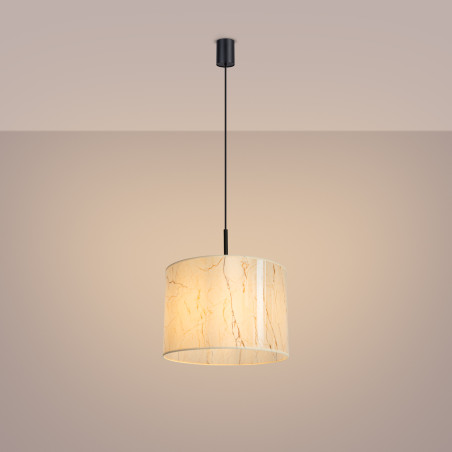Lampa wisząca Sollux Nevia 40cm - Marmur, Nowoczesny Design