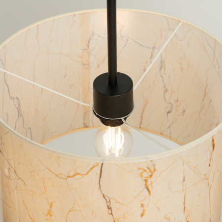 Lampa wisząca Sollux Nevia 40cm - Marmur, Nowoczesny Design