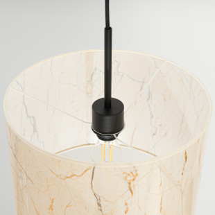 Lampa wisząca Sollux Nevia 40cm - Marmur, Nowoczesny Design
