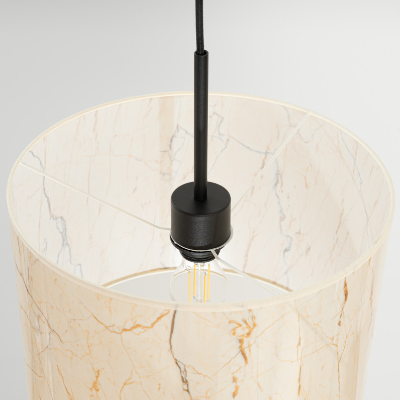 Lampa wisząca Sollux Nevia 40cm - Marmur, Nowoczesny Design
