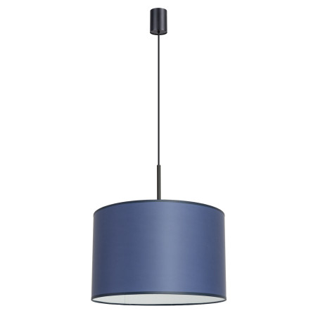 Lampa wisząca Sollux Nevia, granatowa, 40cm - Eleganckie oświetlenie
