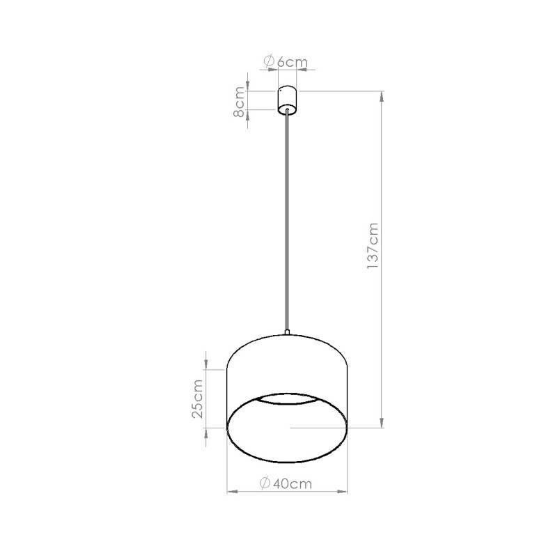 Lampa wisząca Sollux Nevia, granatowa, 40cm - Eleganckie oświetlenie