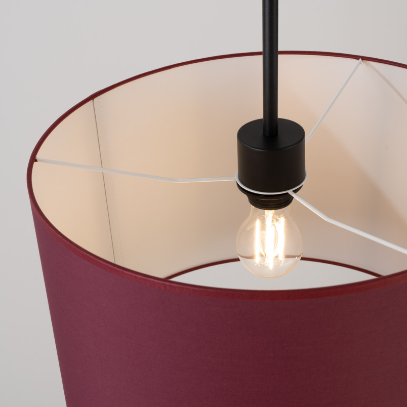 Lampa wisząca Nevia Sollux | Burgund 40cm - Elegancki design