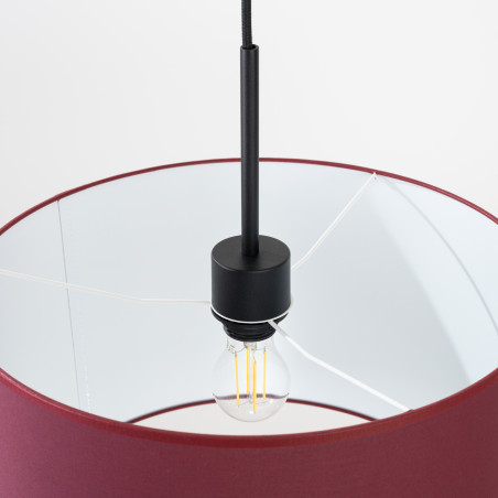 Lampa wisząca Nevia Sollux | Burgund 40cm - Elegancki design
