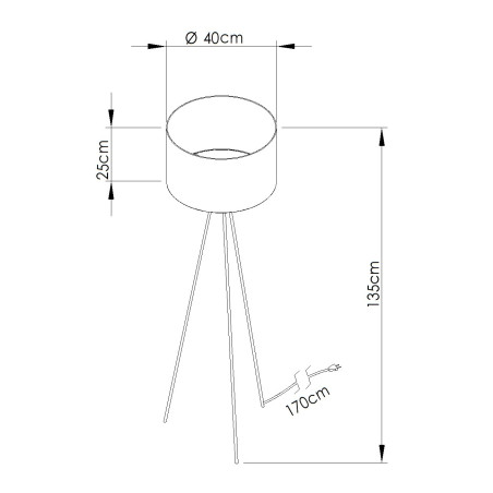 Lampa podłogowa Sollux Nevia - Elegancki design | Kup online