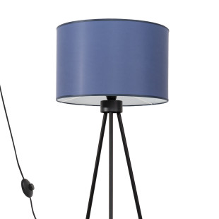 Lampa podłogowa Sollux Nevia, granat, 135cm - Elegancki design