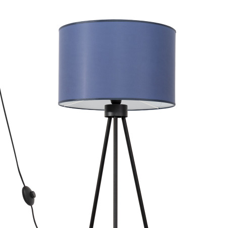 Lampa podłogowa Sollux Nevia, granat, 135cm - Elegancki design