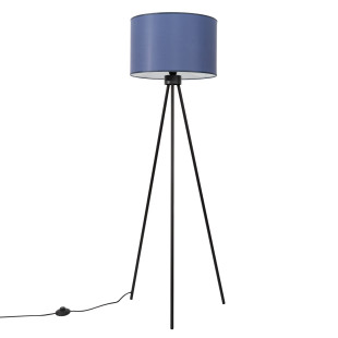 Lampa podłogowa Sollux Nevia, granat, 135cm - Elegancki design