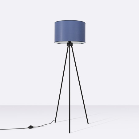 Lampa podłogowa Sollux Nevia, granat, 135cm - Elegancki design