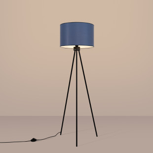 Lampa podłogowa Sollux Nevia, granat, 135cm - Elegancki design