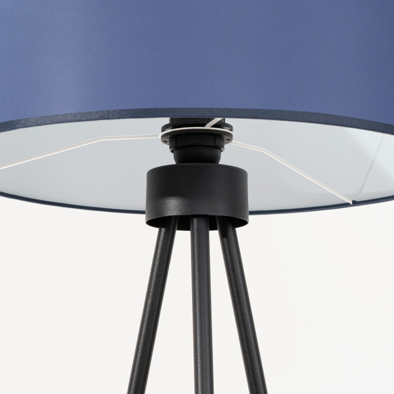 Lampa podłogowa Sollux Nevia, granat, 135cm - Elegancki design